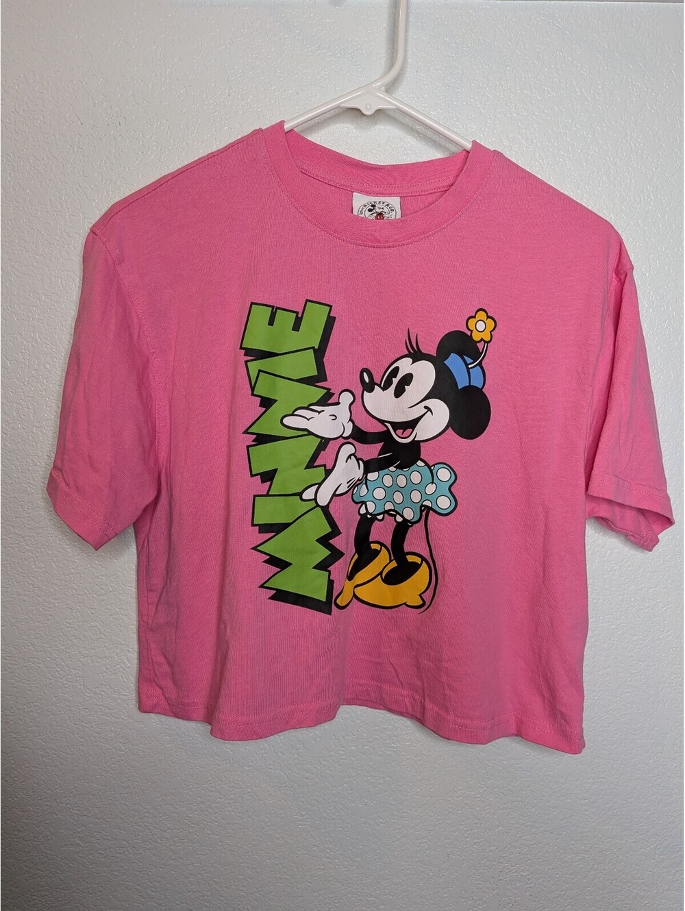 Disney Mickey & Co Minnie Mouse Pink Graphic T-Shirt Size Women's Medium